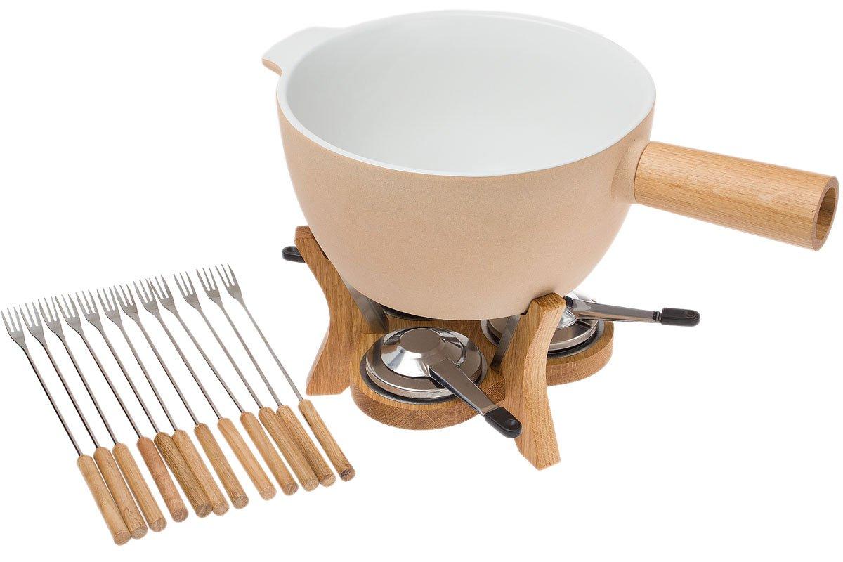 Set 4 fourchettes à fondue en chêne - Life - Boska