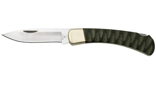 Buck 110 Folding Hunter Limited Edition 0110BKSLE, S45VN, Richlite Nickel  Silver, pocket knife