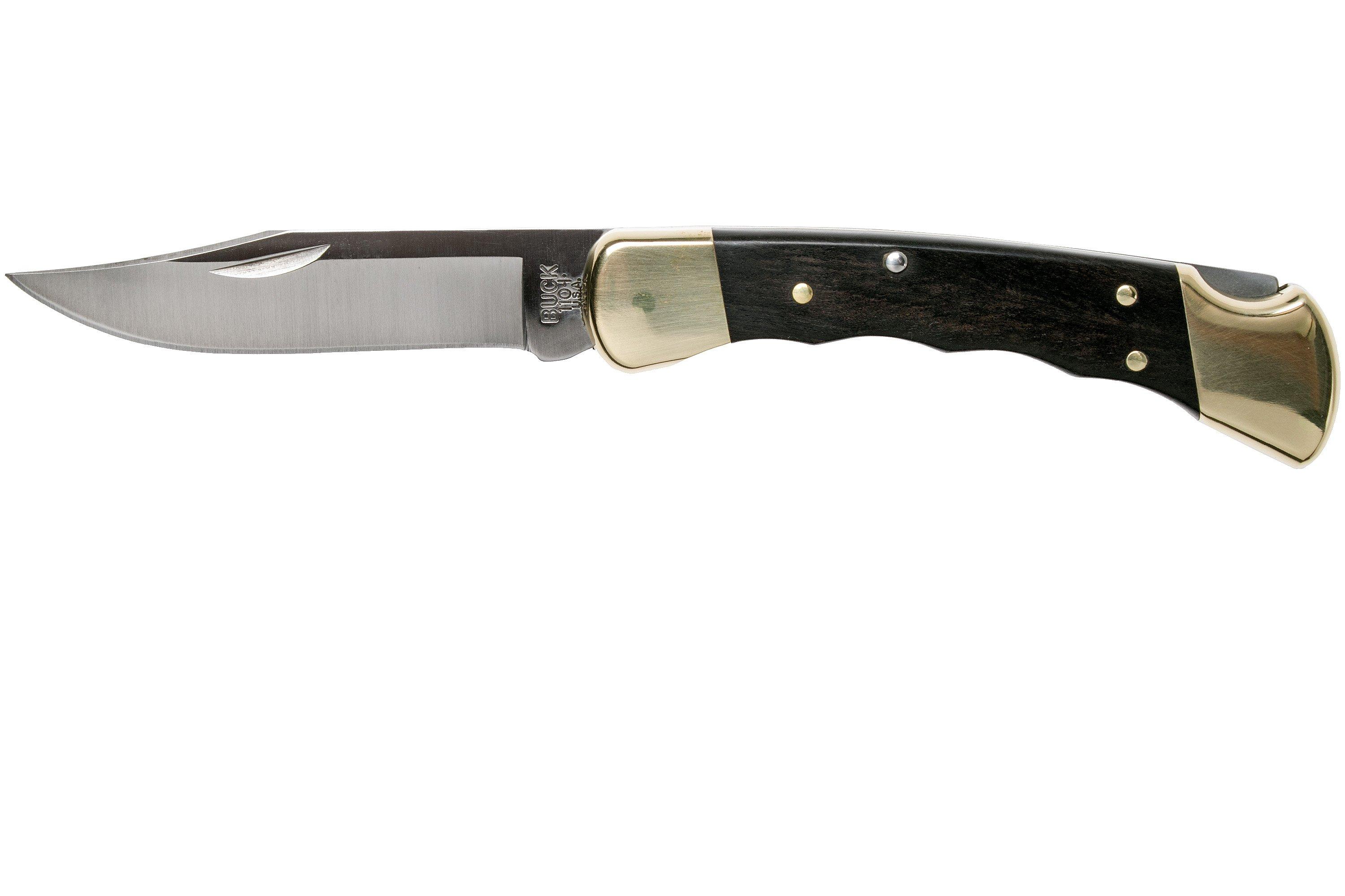 Buck 110 Folding Hunter, with finger grooves  Advantageously shopping at