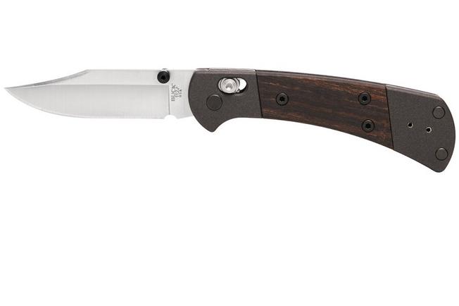 Imagen para Buck 112 Ranger Crossbar Lock 0112BRS18 Satin MagnaCut, Aluminium, Macassar Ebony, navaja
