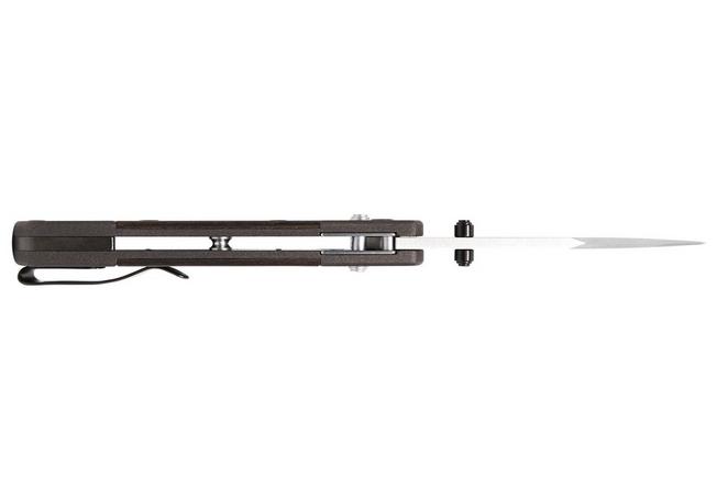 Imagen para Buck 112 Ranger Crossbar Lock 0112BRS18 Satin MagnaCut, Aluminium, Macassar Ebony, navaja