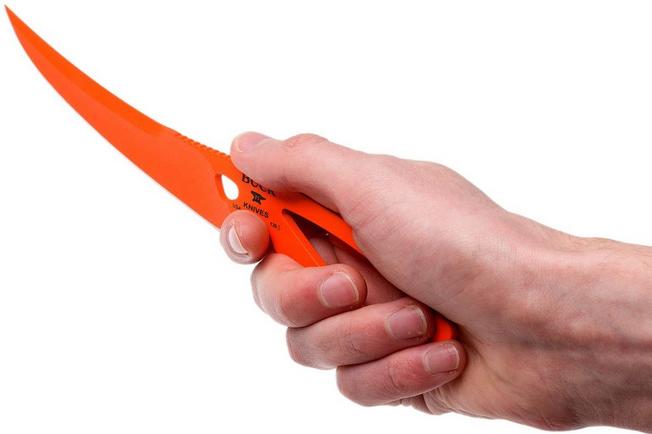 Image for Buck 136 boning knife with sheath, orange, 0136ORS-B