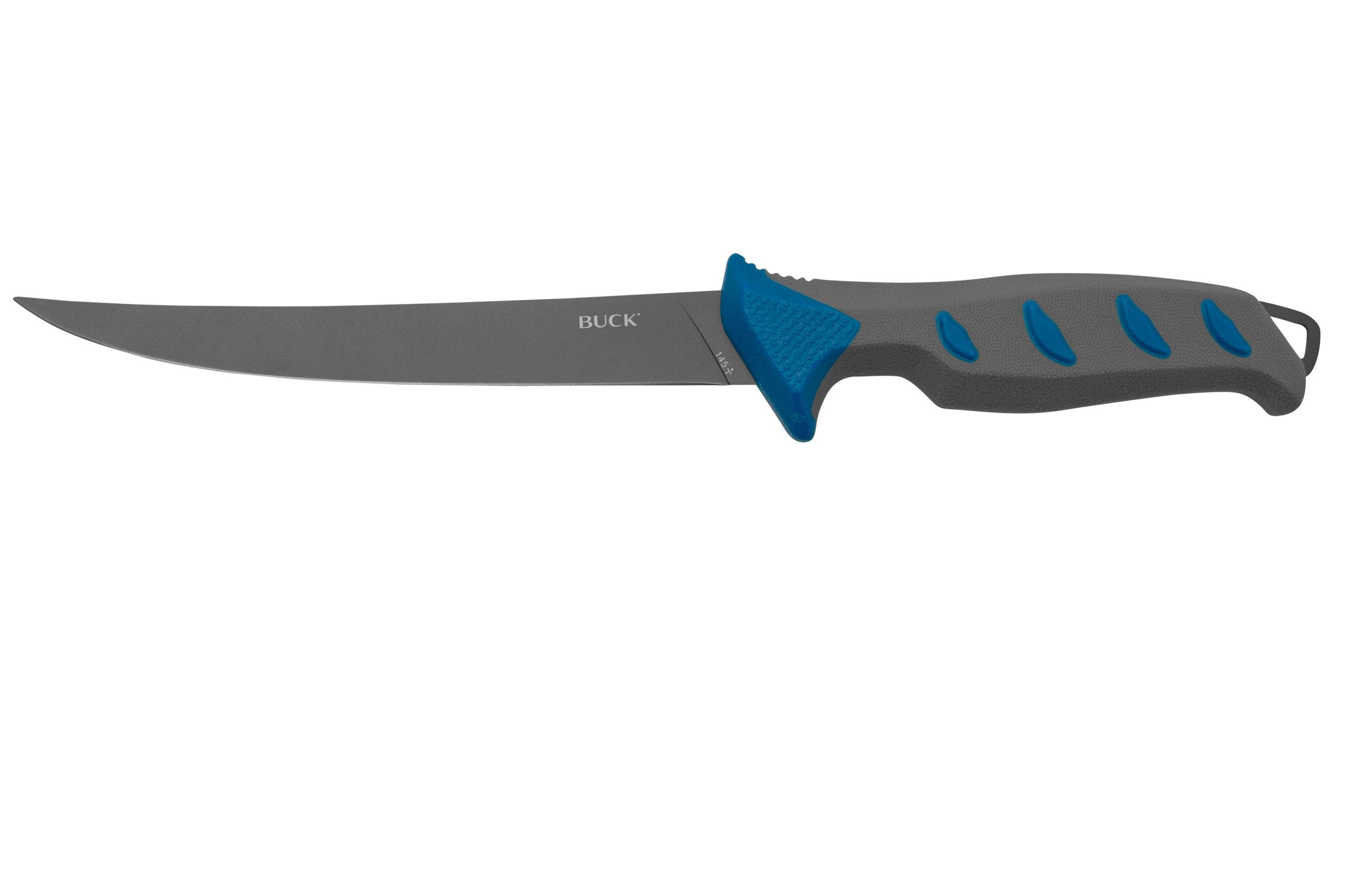 Buck Hookset Salt Fillet 0145BLS Blue Gray filleting knife 16 cm