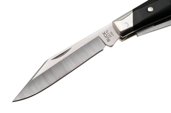 Bild für Buck Stockman 0301BKS1 Satin 420HC, Black Synthetic Nickel Silver, Taschenmesser