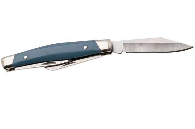 Afbeelding voor Buck Stockman 0301BLS Satin 420HC, Blue Synthetic Nickel Silver, zakmes