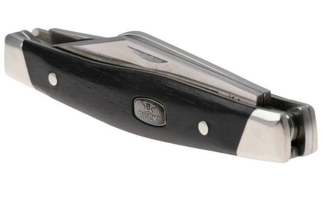 Afbeelding voor Buck Stockman 0301BRS2, Satin 420HC, Ebony zakmes