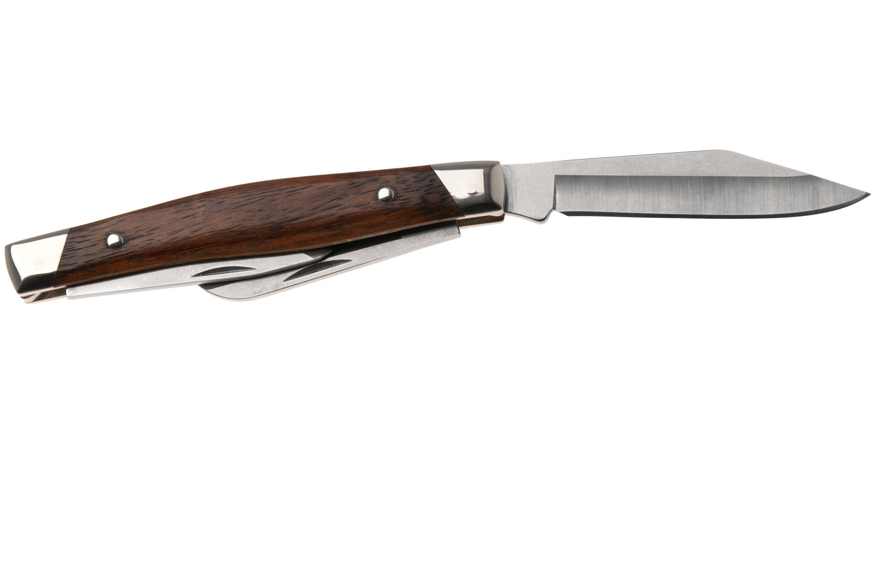Buck Stockman 0301BRS3, Satin 420HC, Granadillo pocket knife ...