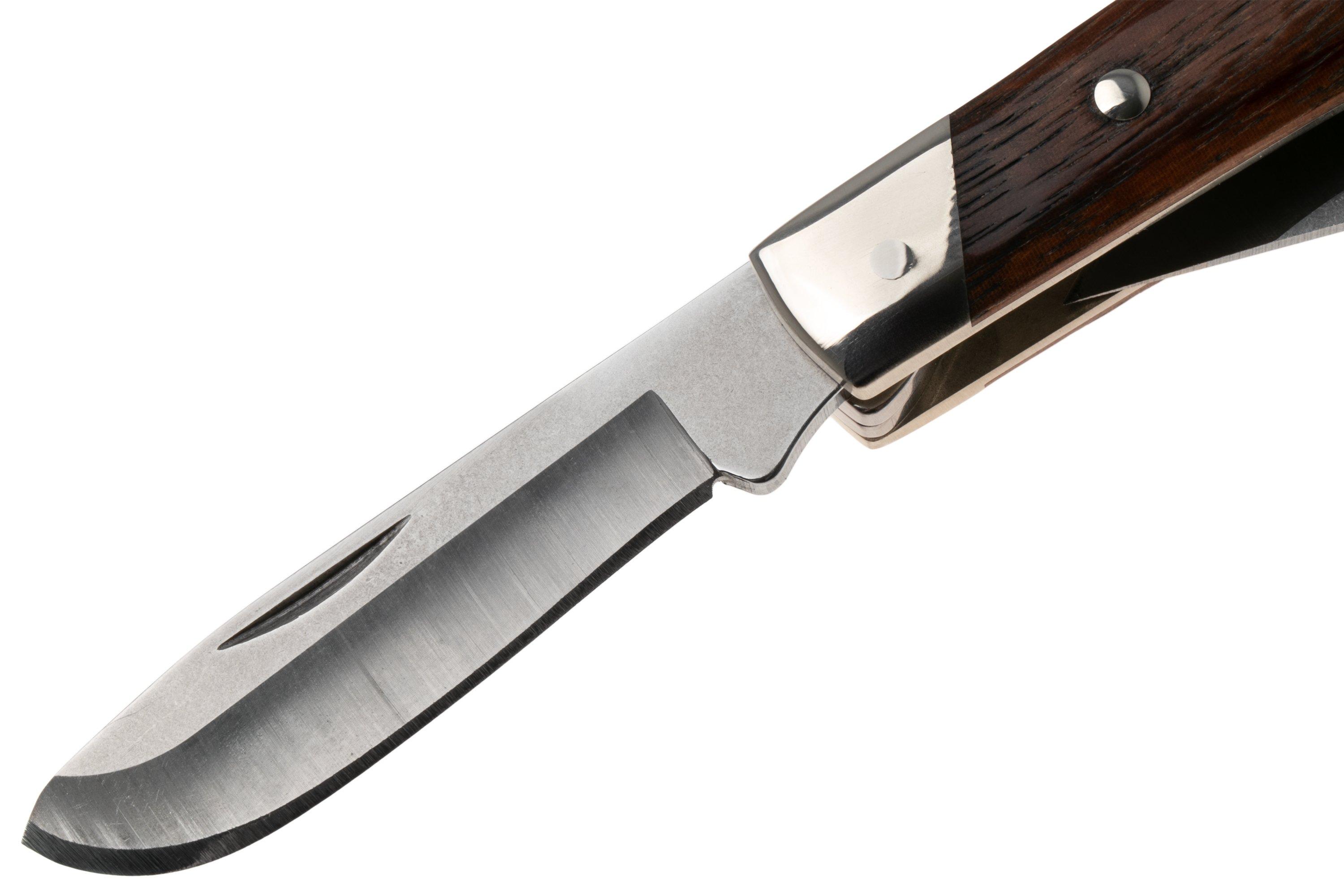 Buck Stockman 0301BRS3, Satin 420HC, Granadillo pocket knife ...
