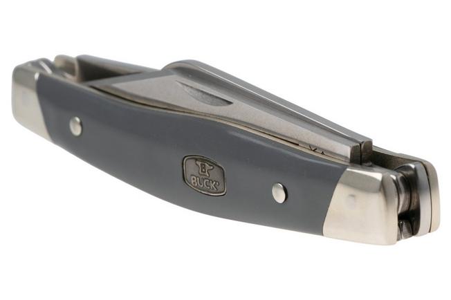 Image for Buck Stockman 0301GYS2-B Satin 420HC, Gray Synthetic, Nickel Silver pocket knife