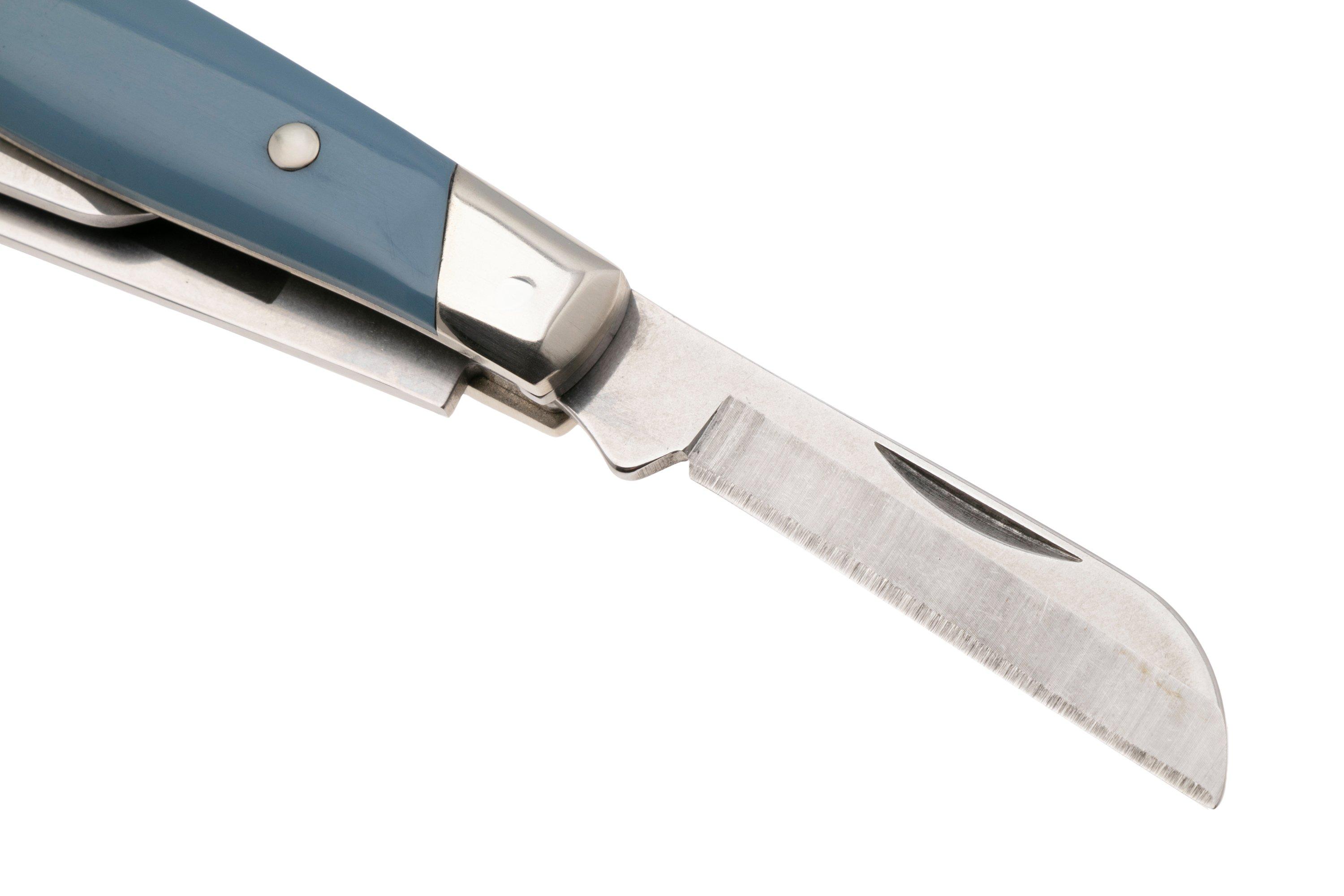 Buck Cadet 0303BLS Satin 420HC, Blue Synthetic Nickel Silver, pocket ...