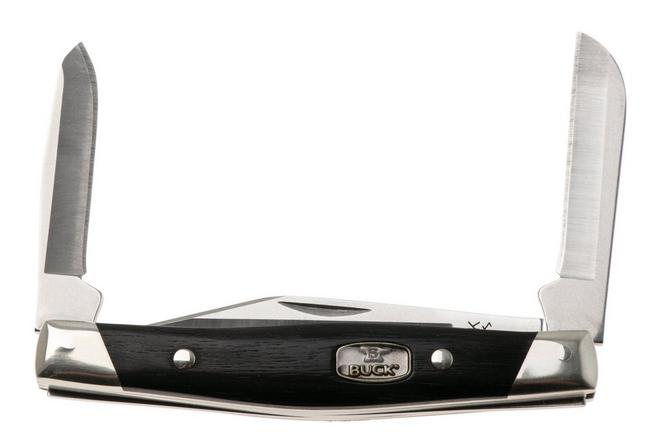 Image for Buck Cadet 0303BRS2-B, Satin 420HC, Ebony Wood, Nickel Silver pocket knife