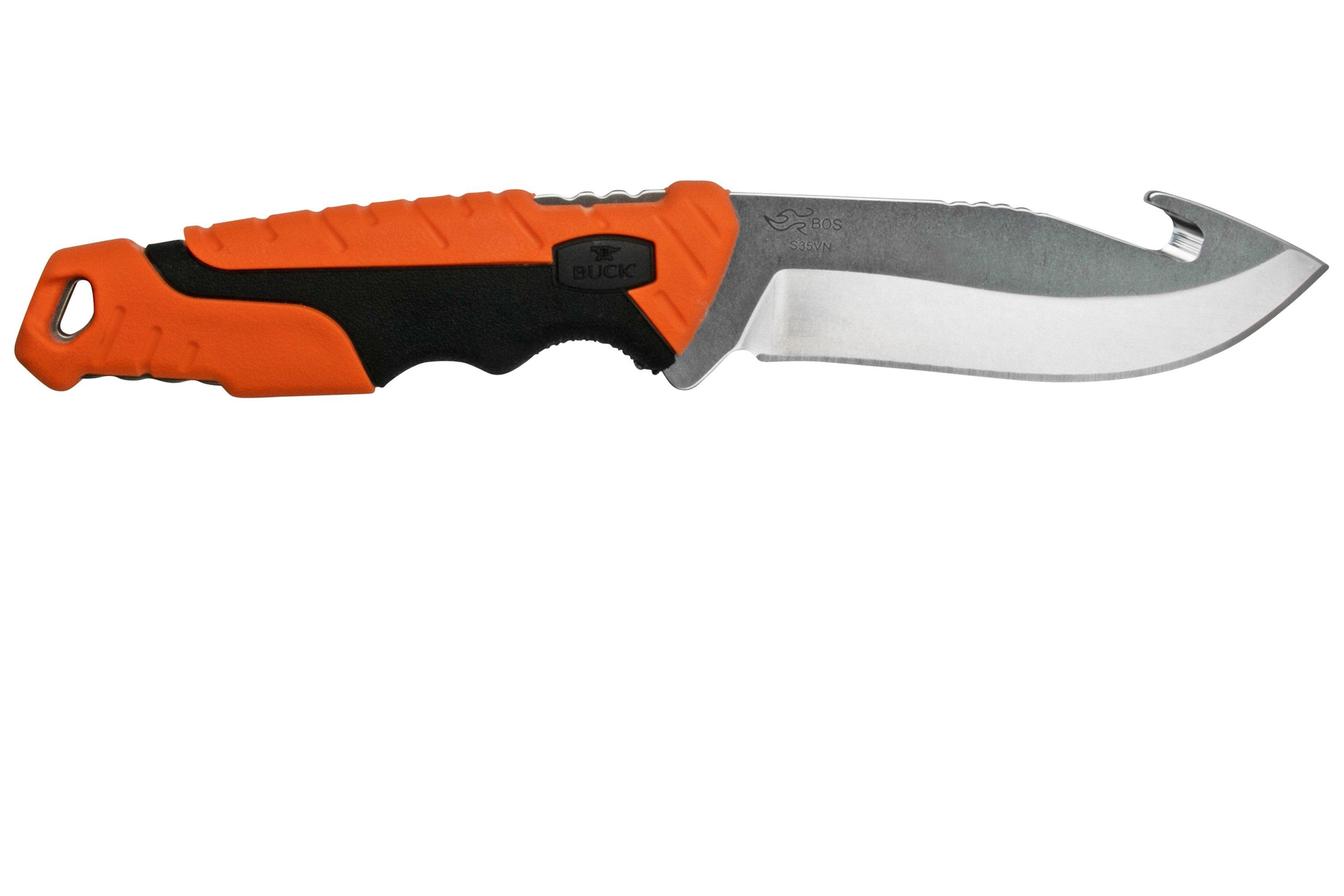 Buck Pursuit Pro Guthook Large 0657ORG couteau de chasse | Achetez à