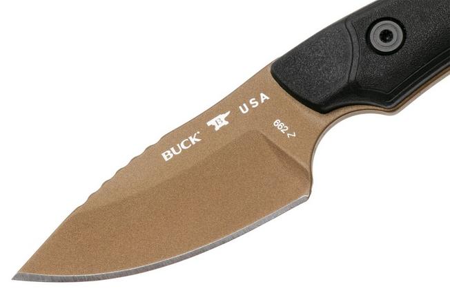 Image for Buck 662 Alpha Scout Backcountry 0662BKS1 Bronze Cerakote 420HC, Black VeraFlex Rubber & GFN, fixed knife