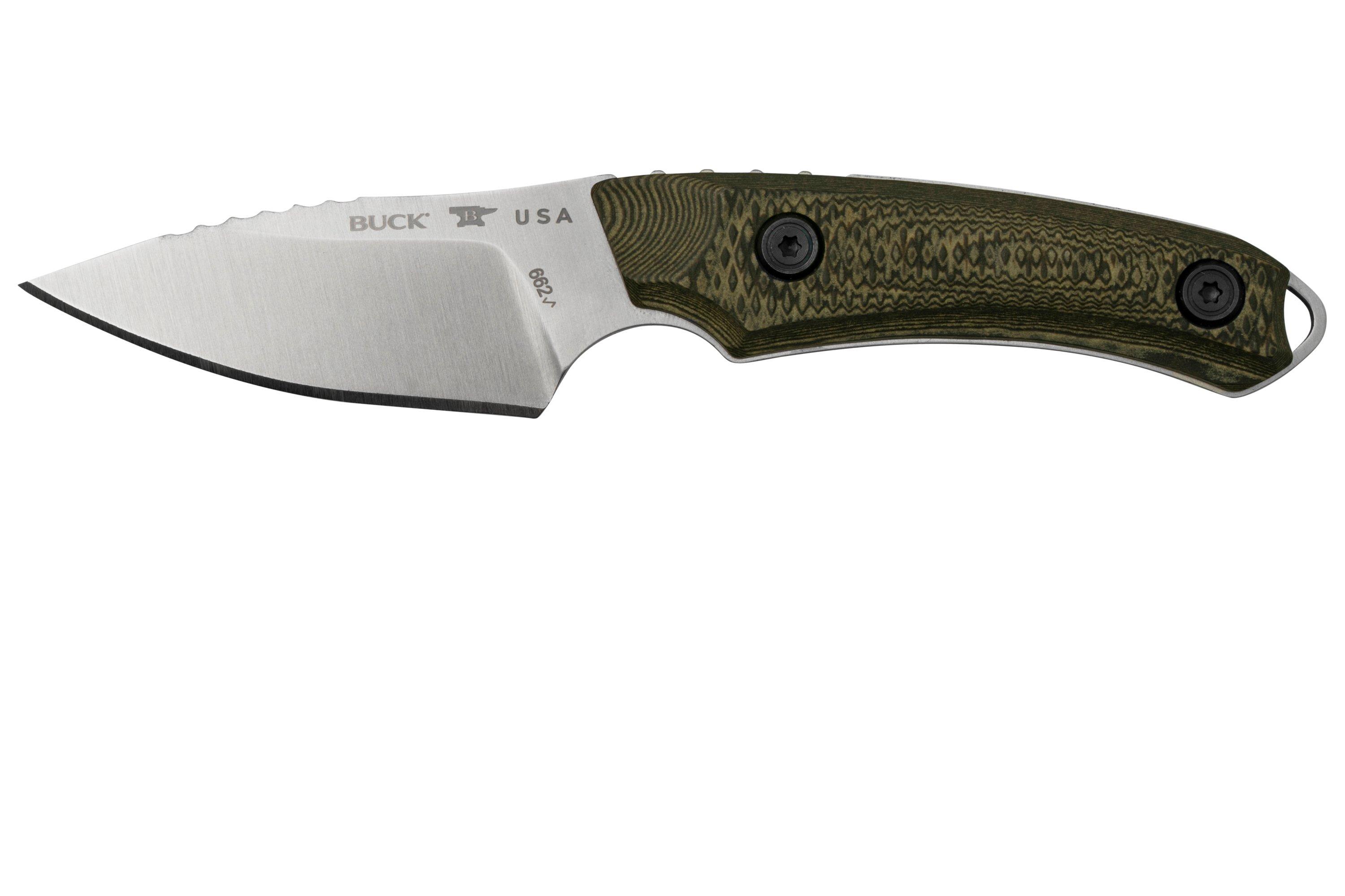 Buck Alpha Scout Pro 0662BRS Richlite, Fixed Knife | Advantageously ...