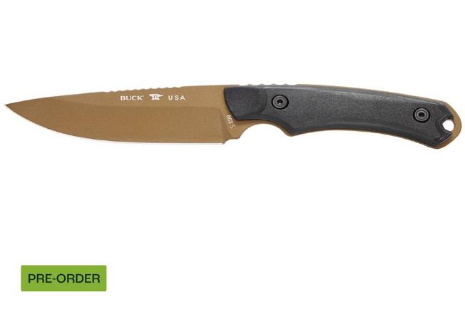 Image for Buck 663 Alpha Guide Backcountry 0663BKS1 Bronze Cerakote 420HC, Black VeraFlex Rubber & GFN, fixed knife