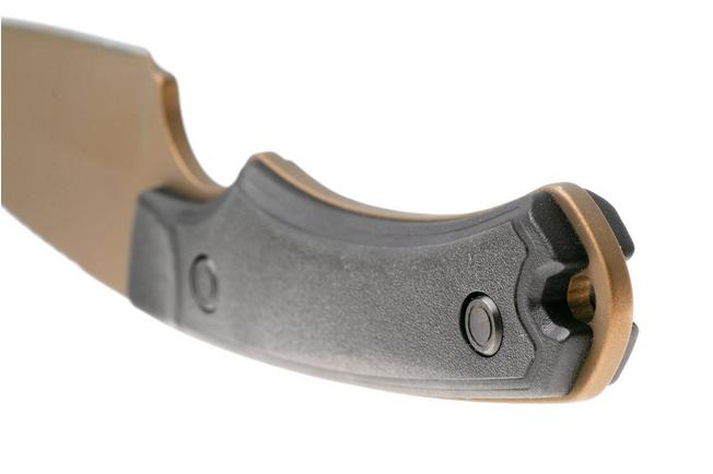 Image for Buck 664 Alpha Hunter Backcountry 0664BKS Bronze Cerakote 420HC, Black VeraFlex Rubber & GFN, fixed knife