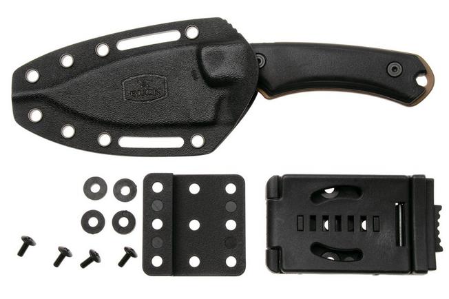 Image for Buck 664 Alpha Hunter Backcountry 0664BKS Bronze Cerakote 420HC, Black VeraFlex Rubber & GFN, fixed knife