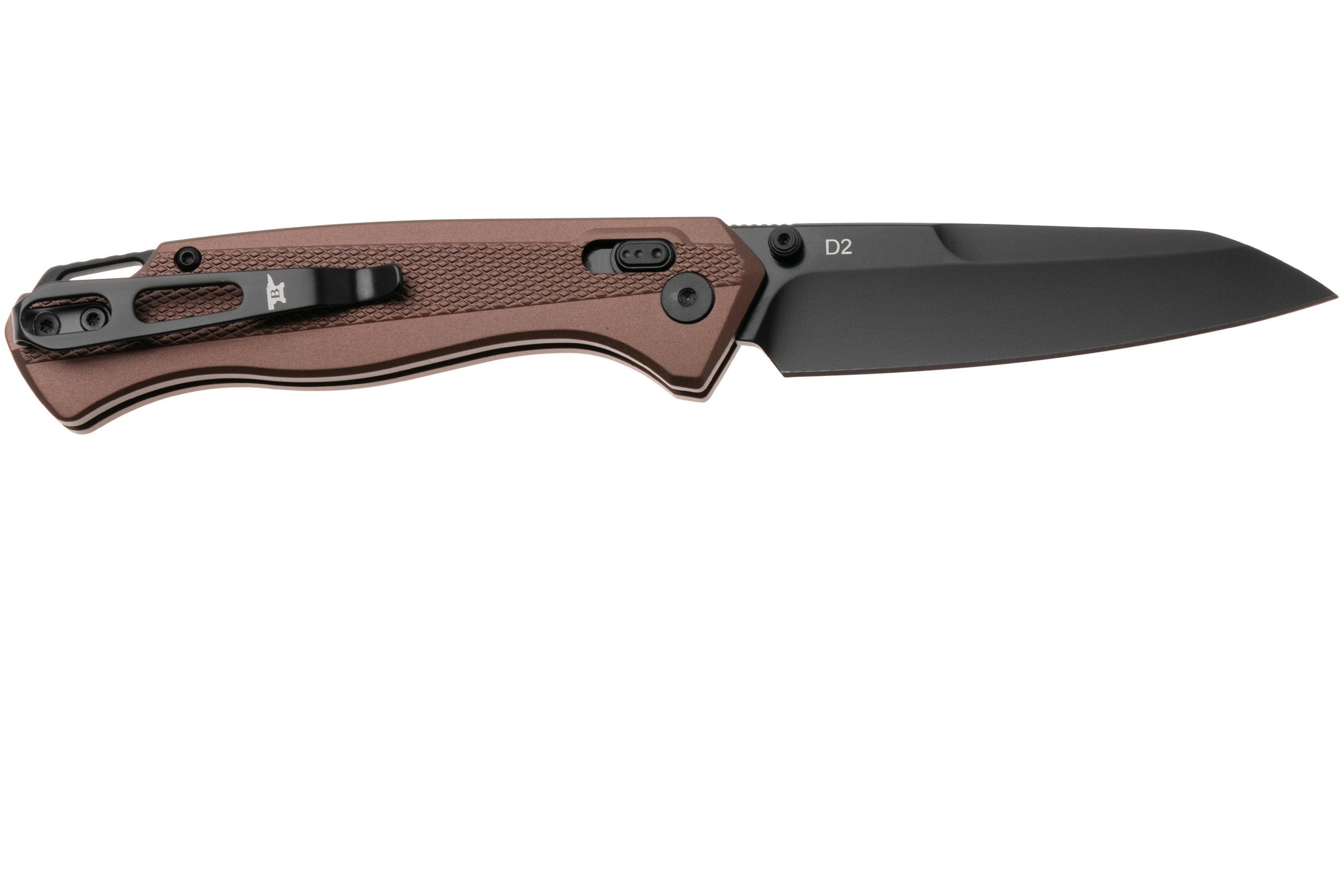 Buck 698 Ferrox 0698BRS Black D2, Burnt Bronze Aluminum, pocket knife ...