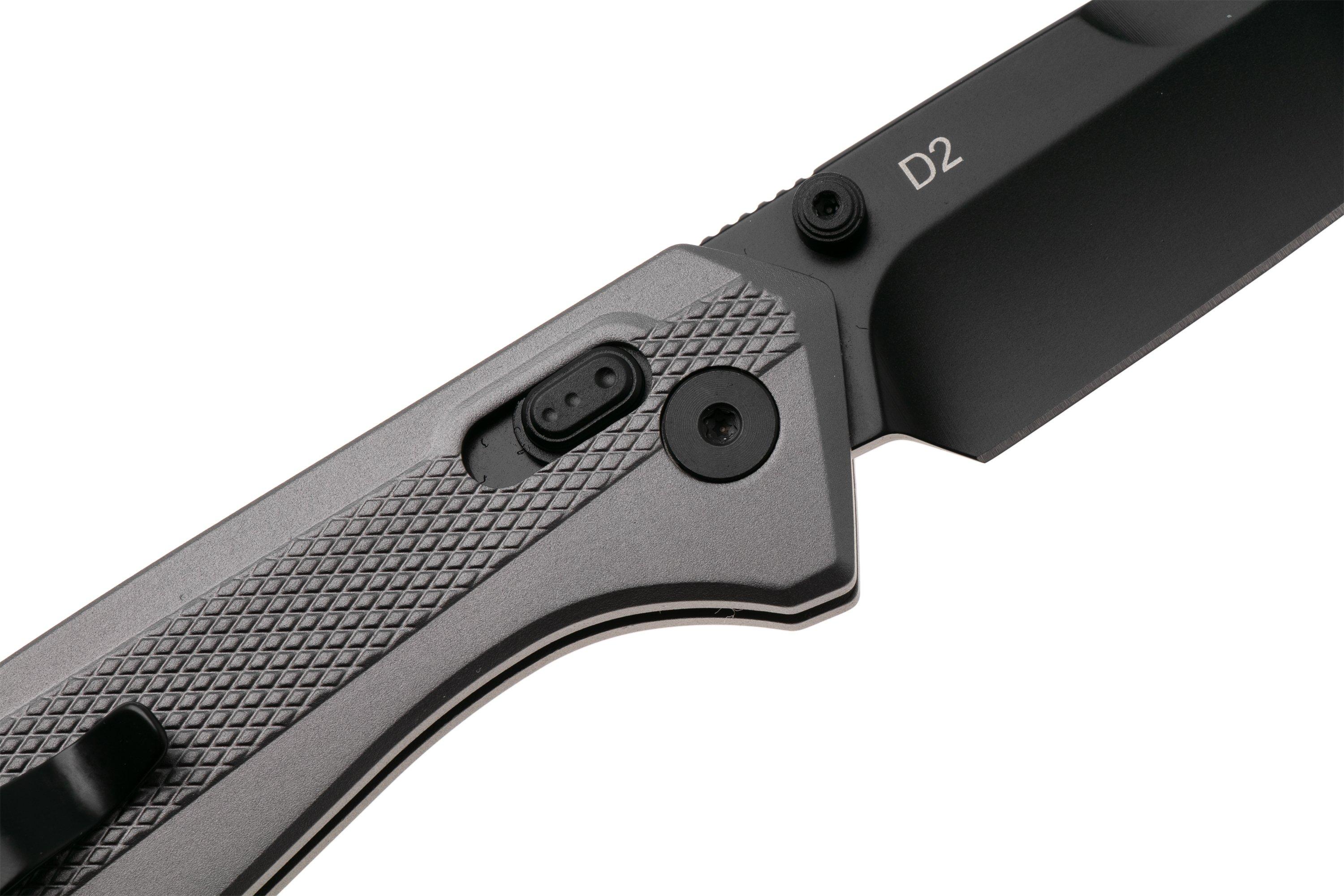 Buck 698 Ferrox 0698GYS Black D2, Silver Aluminum, pocket knife ...