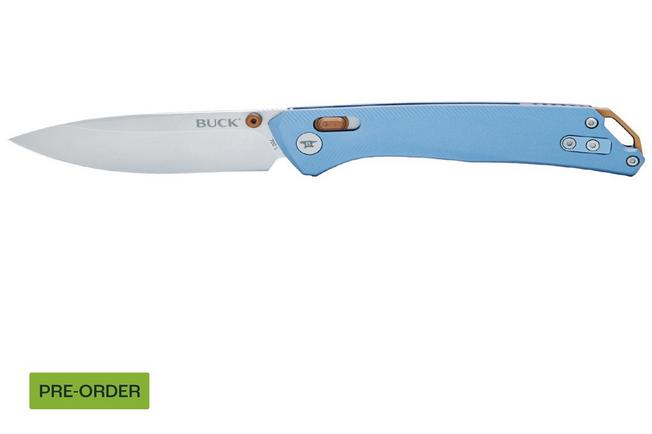 Image pour Buck 700 Nomad 0700BLS Stonewashed D2, Blue Aluminum, couteau de poche