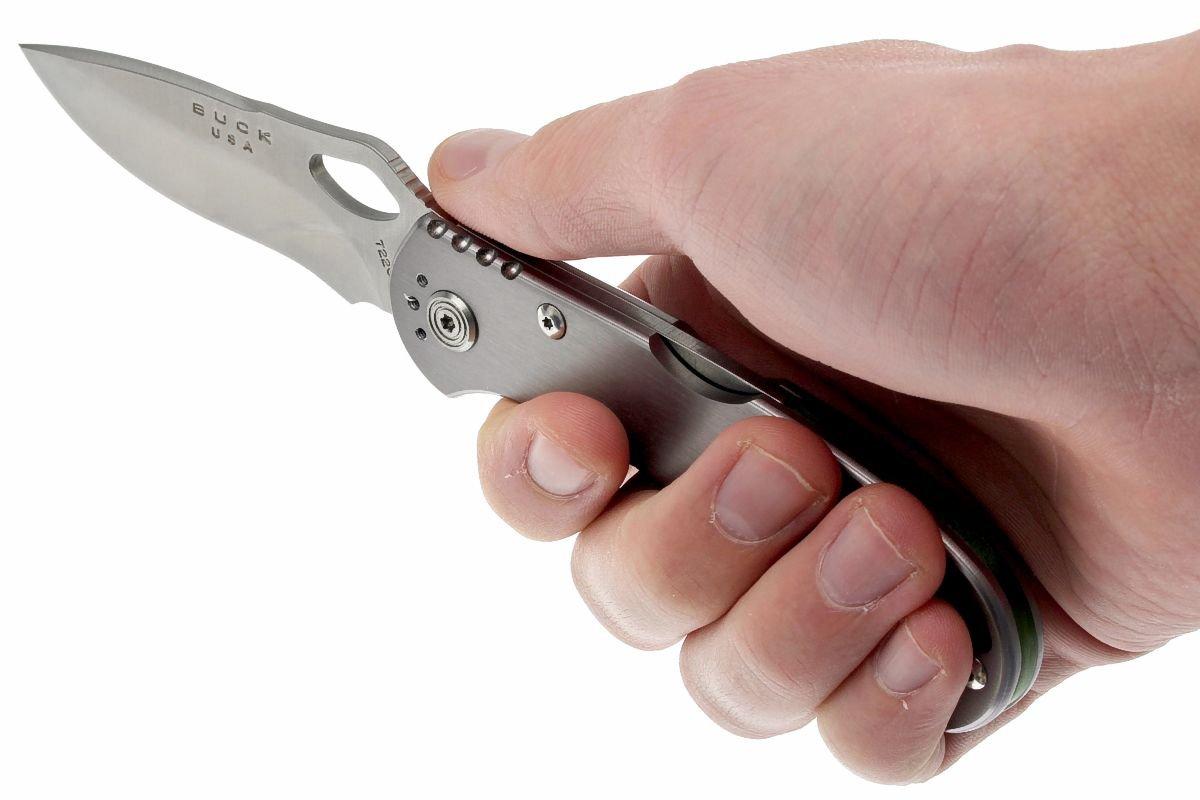 Buck 722 Spitfire 0722GYS1-B plain edge, grey | Advantageously