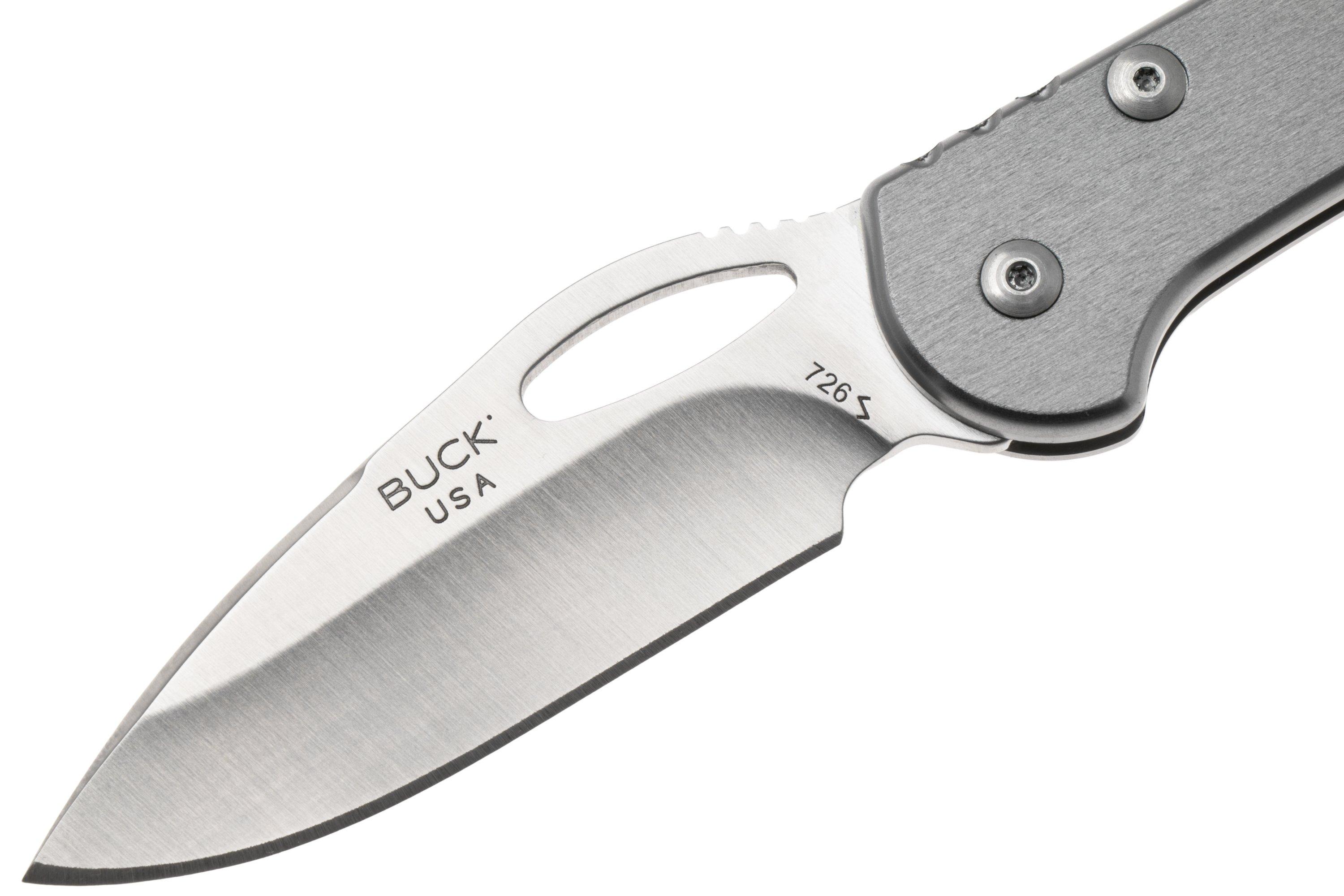 Buck 726 Mini Spitfire 0726 GYS-B plain edge, grey | Advantageously ...