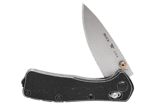 Imagen para Buck 790 Mini Range Trail Worn Elite 0790BKS2 Stonewashed MagnaCut, Black Aluminium, navaja