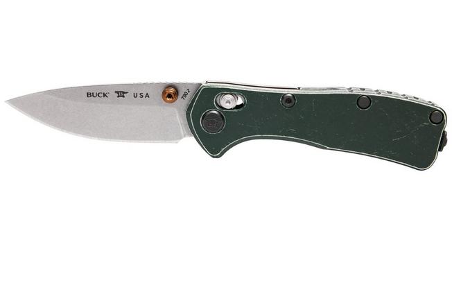 Image for Buck 790 Mini Range Trail Worn Elite 0790GRS2 Stonewashed MagnaCut, Green Aluminium, pocket knife