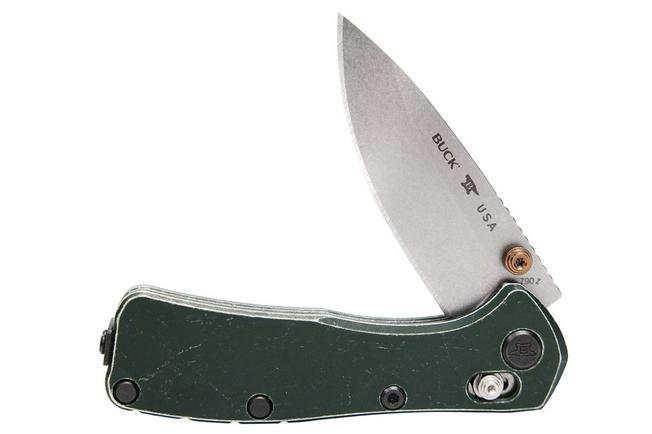 Image for Buck 790 Mini Range Trail Worn Elite 0790GRS2 Stonewashed MagnaCut, Green Aluminium, pocket knife