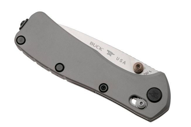 Afbeelding voor Buck 790 Mini Range Elite 0790GYS Satin MagnaCut, Gray Aluminum, zakmes