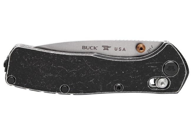 Image for Buck 791 Range Trail Worn Elite 0791BKS2 Stonewashed MagnaCut, Black Aluminium, pocket knife