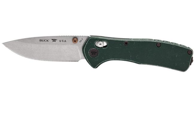 Image for Buck 791 Range Trail Worn Elite 0791GRS2 Stonewashed MagnaCut, Green Aluminium, pocket knife