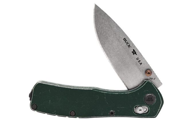 Image for Buck 791 Range Trail Worn Elite 0791GRS2 Stonewashed MagnaCut, Green Aluminium, pocket knife