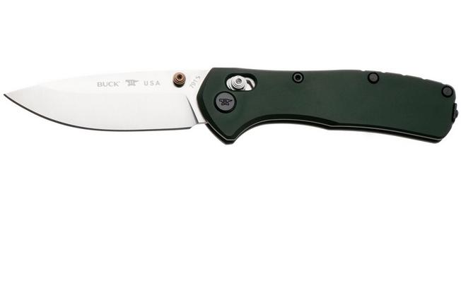 Image for Buck 791 Range Elite 0791GRS Satin MagnaCut, Green Aluminum, pocket knife