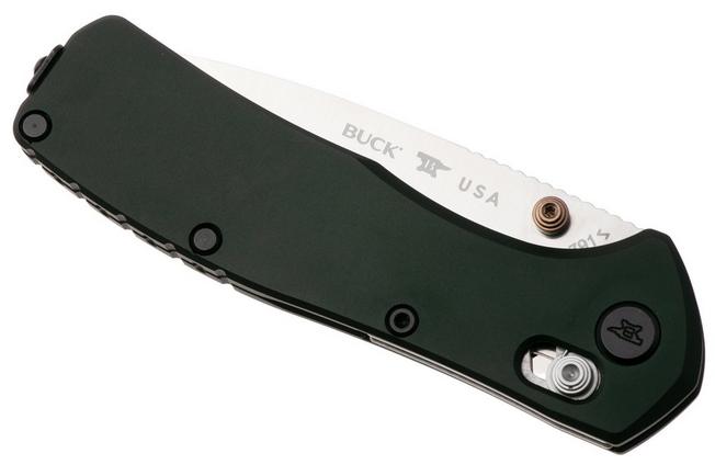 Image for Buck 791 Range Elite 0791GRS Satin MagnaCut, Green Aluminum, pocket knife