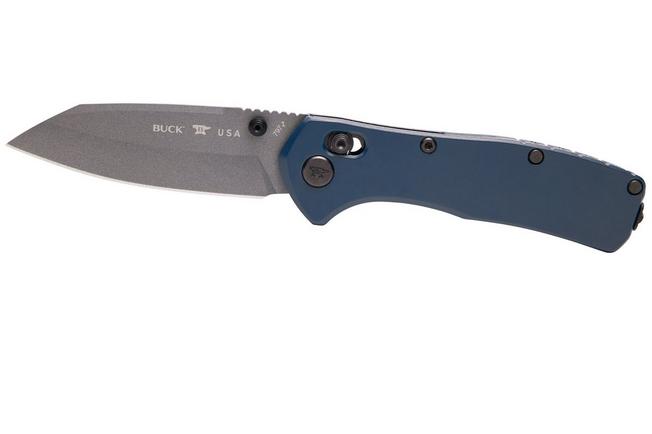 Image for Buck 797 Range Elite Ops 0797BLS Gray Cerakote MagnaCut, Blue Aluminium, pocket knife