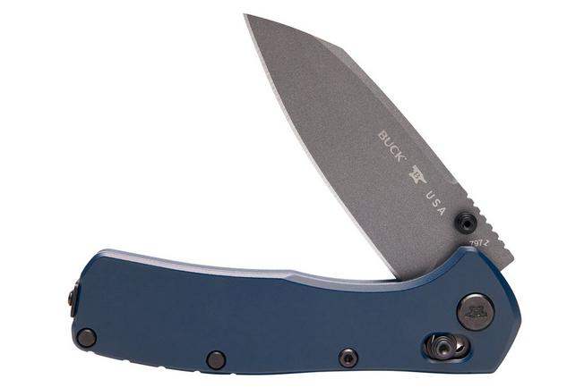 Image for Buck 797 Range Elite Ops 0797BLS Gray Cerakote MagnaCut, Blue Aluminium, pocket knife
