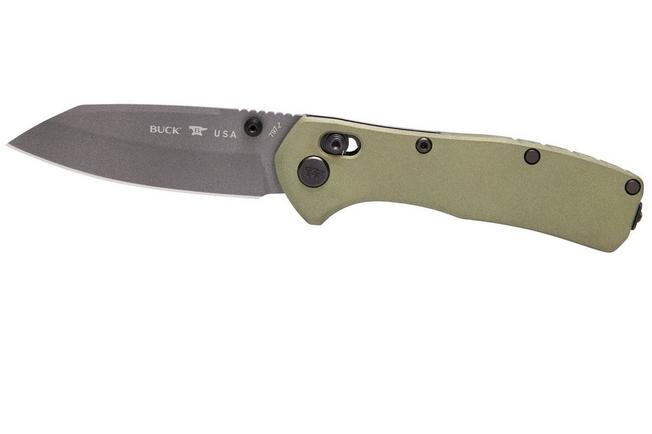 Afbeelding voor Buck 797 Range Elite Ops 0797GRS Gray Cerakote MagnaCut, Green Aluminium, zakmes