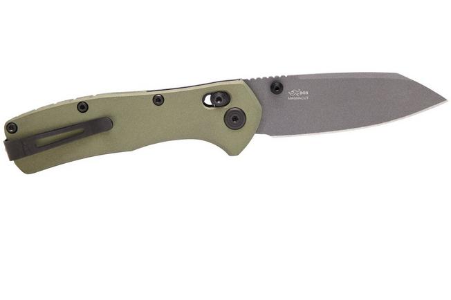 Afbeelding voor Buck 797 Range Elite Ops 0797GRS Gray Cerakote MagnaCut, Green Aluminium, zakmes