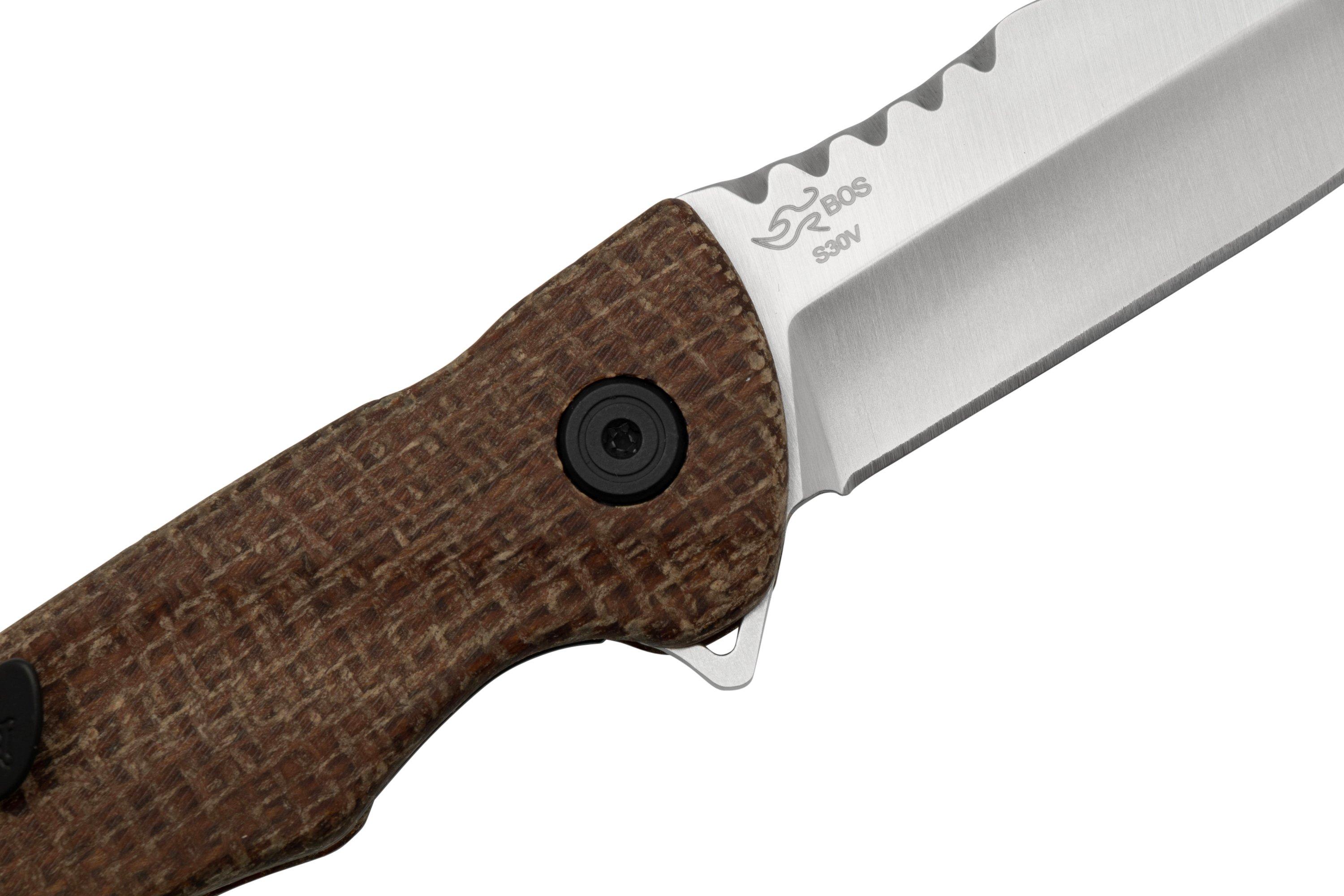 Buck Sprint Pro Natural Micarta Folding Knife - Smoky Mountain