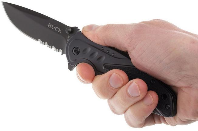 Image for Buck 865 Trigger Knife 0865BKX-B, partially serrated