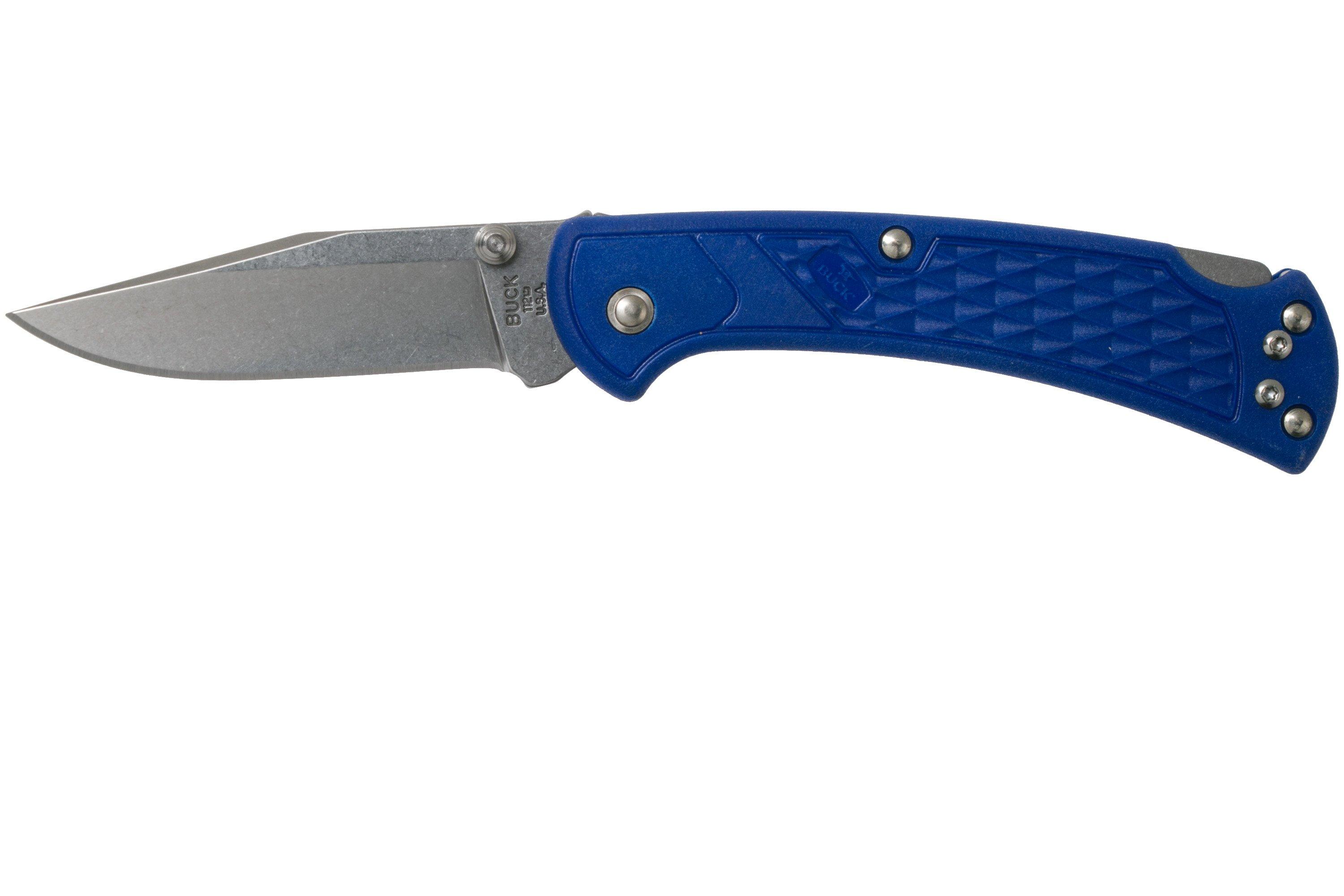 Buck 112 Ranger Slim Knife Select Blue 0112BLS2 pocket knife