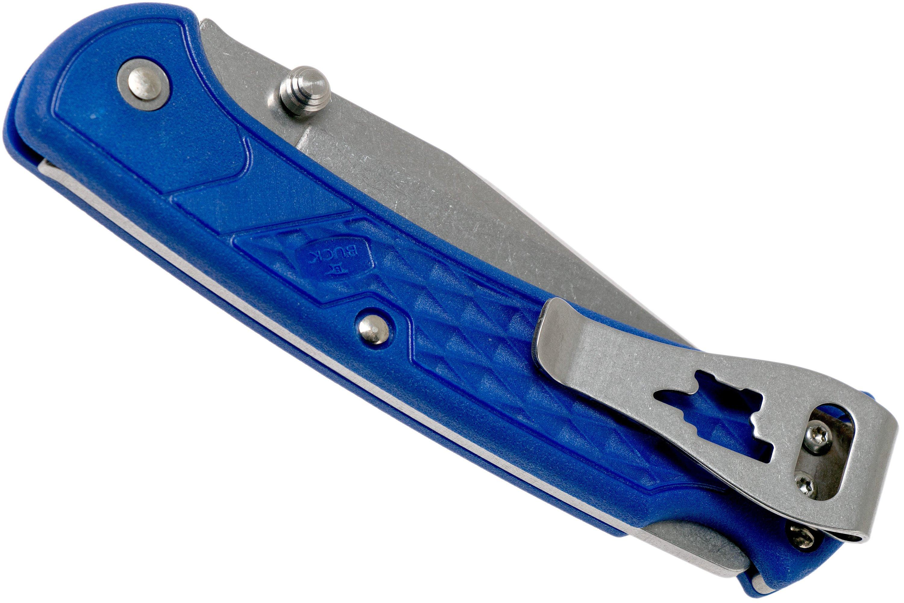 Buck 112 Ranger Slim Knife Select Blue 0112BLS2 pocket knife ...