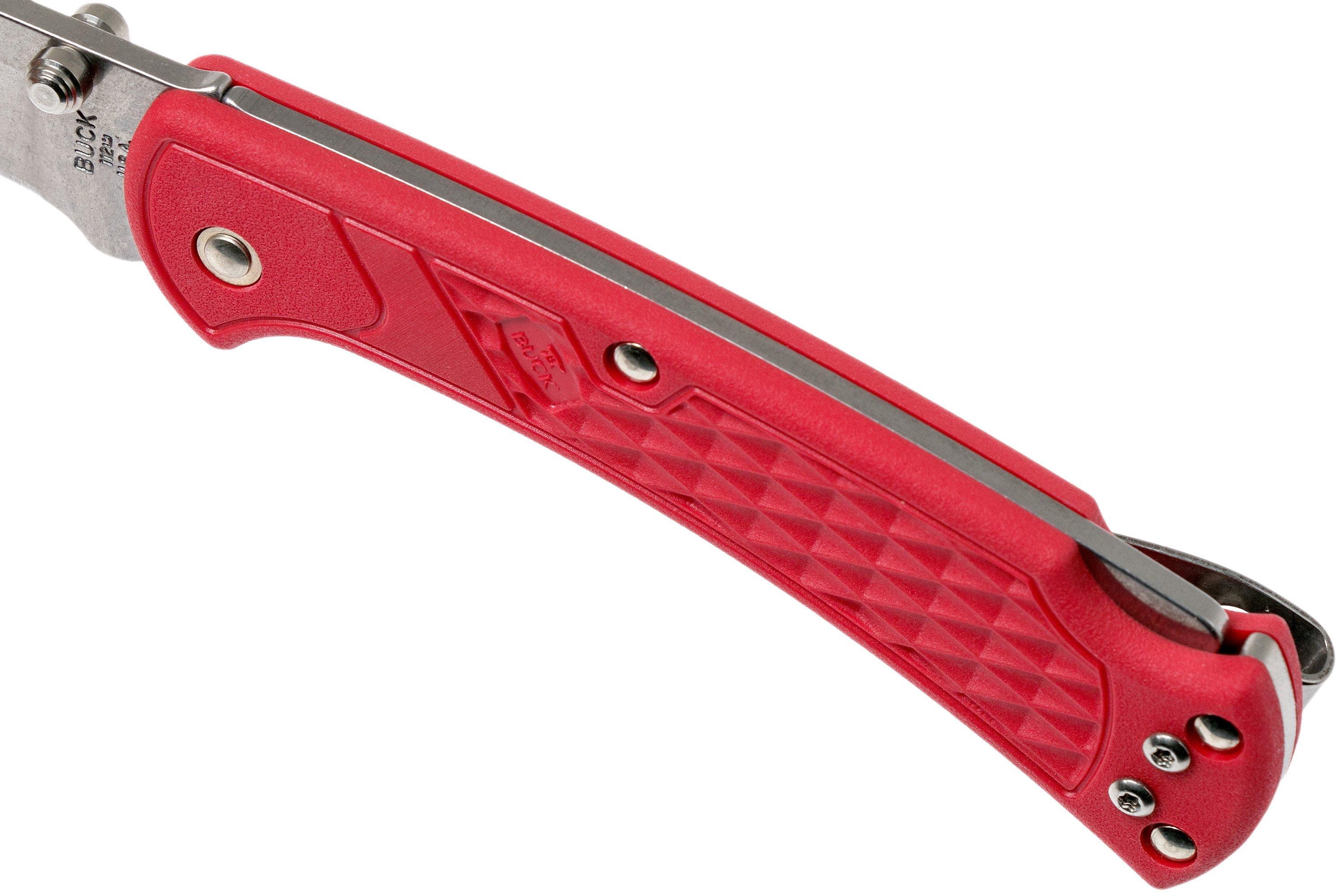 Buck 112 Ranger Slim Knife Select Red 0112RDS2 pocket knife ...