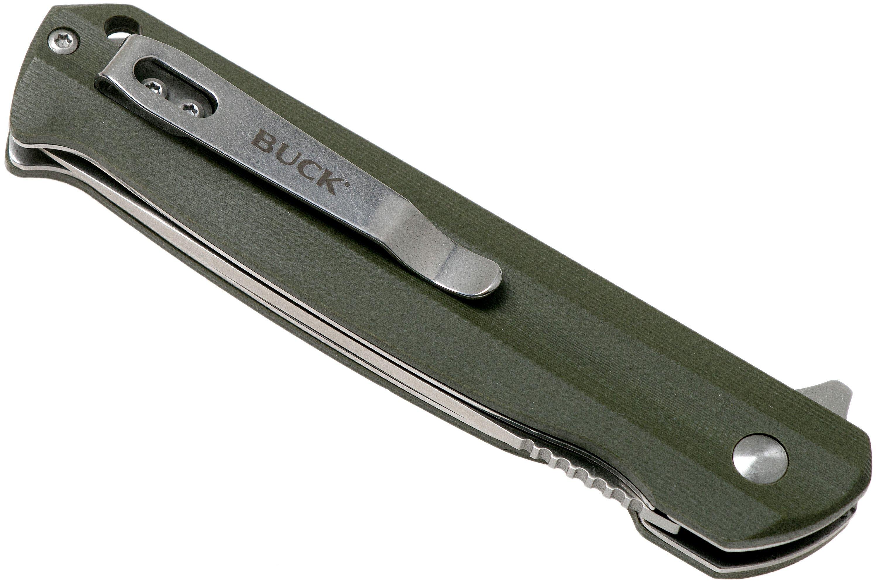 Buck Langford 251GRS Green pocket knife | Advantageously shopping at ...