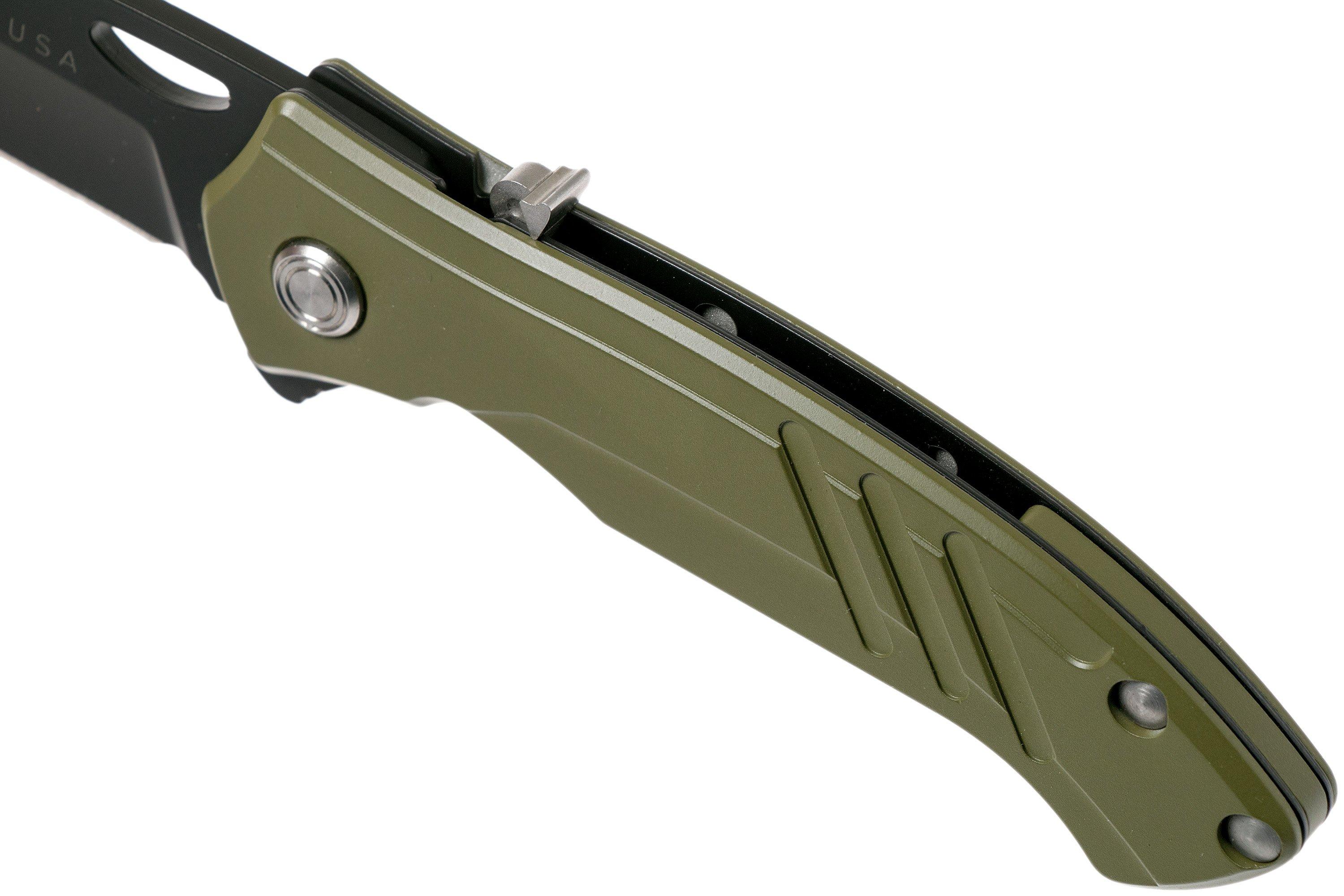 Buck Momentum Bazooka Green-Black 294GRS pocket knife | Advantageously ...