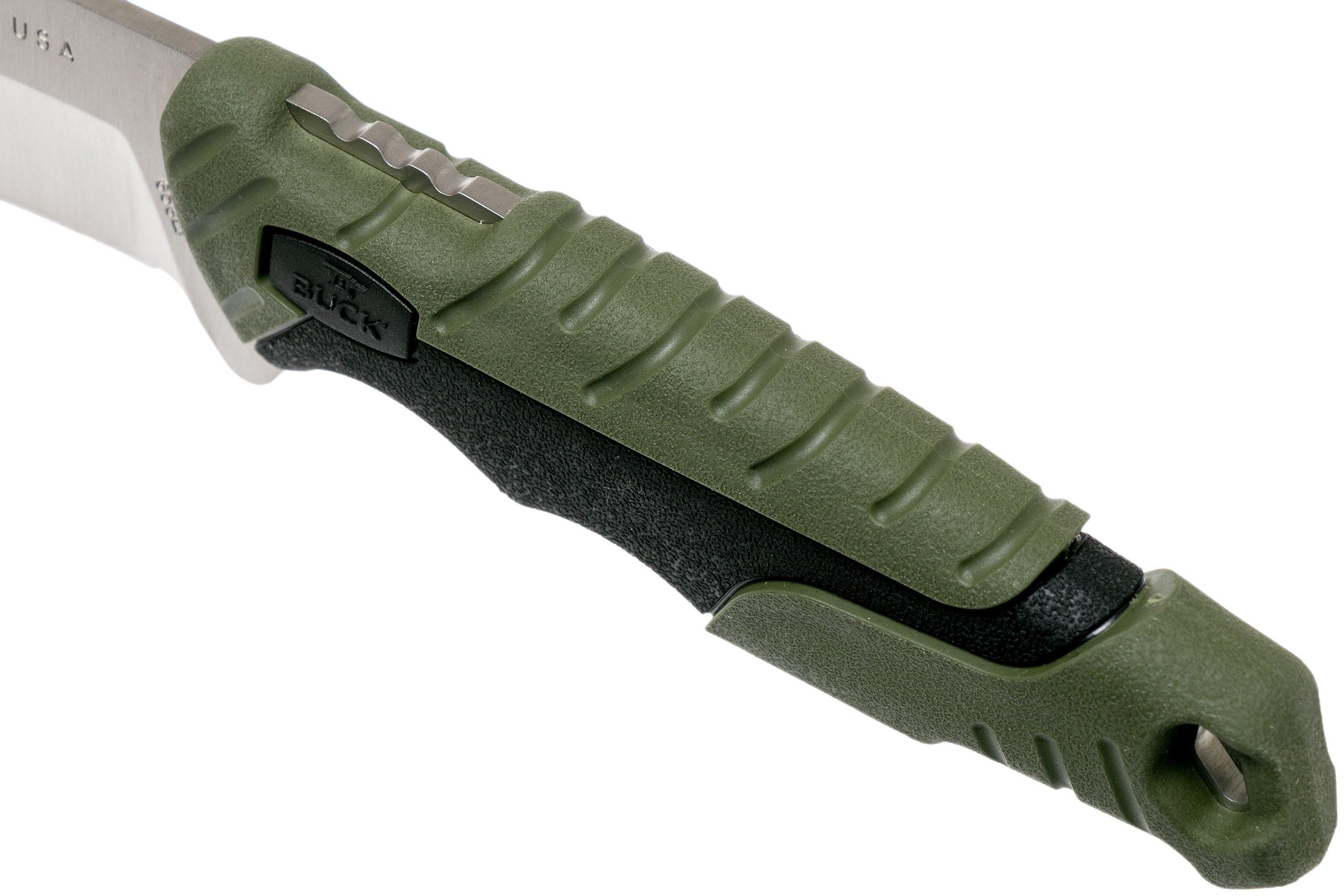 Buck Pursuit Large Green 656GRS hunting knife | Advantageously