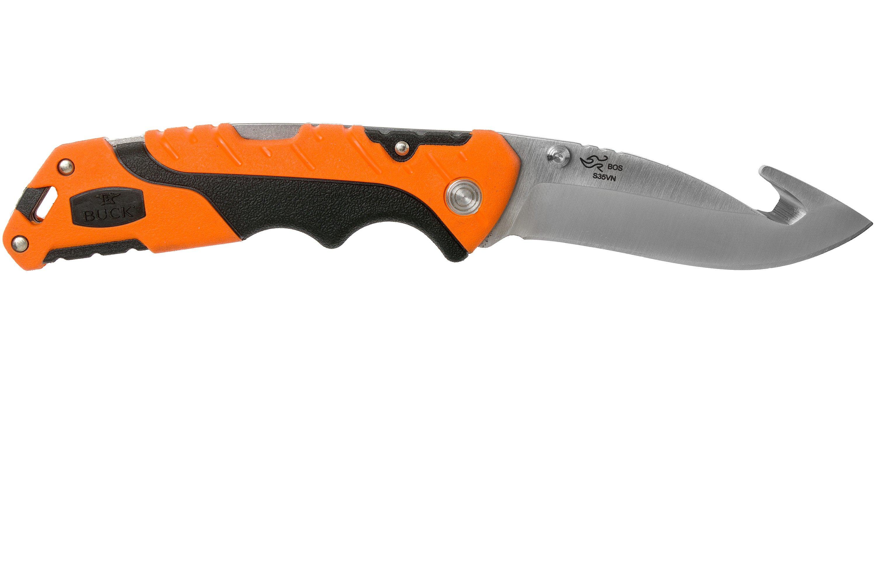 Buck Folding Pursuit Pro Guthook Large Orange hunting knife