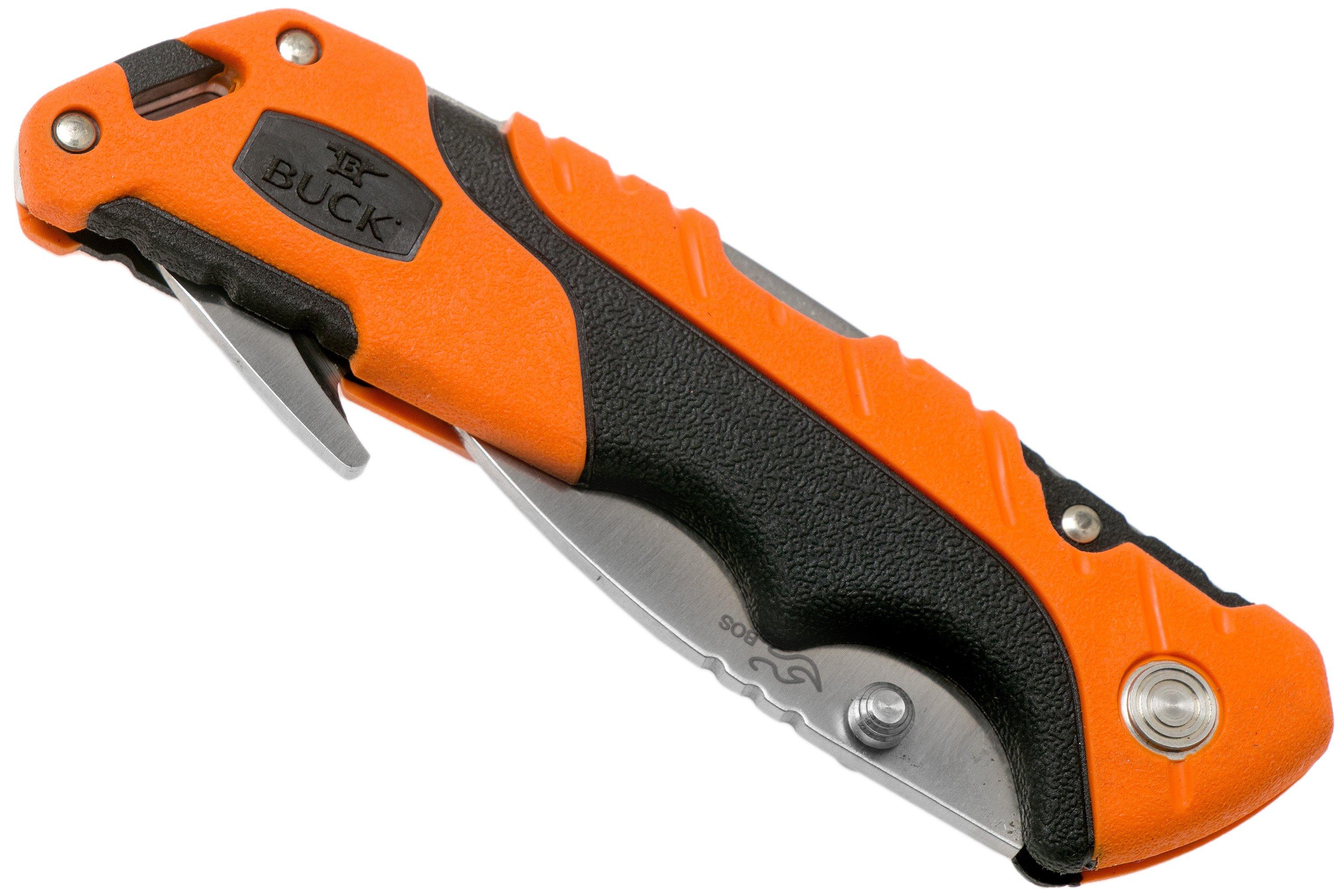 Buck Folding Pursuit Pro Guthook Large Orange hunting knife