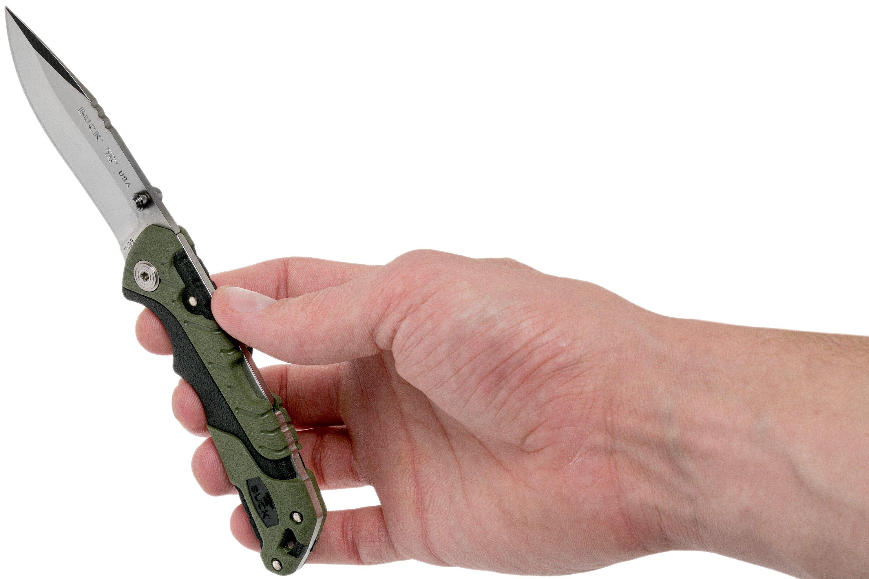 Buck Knives 661 Pursuit, Small Folding Knife - Green